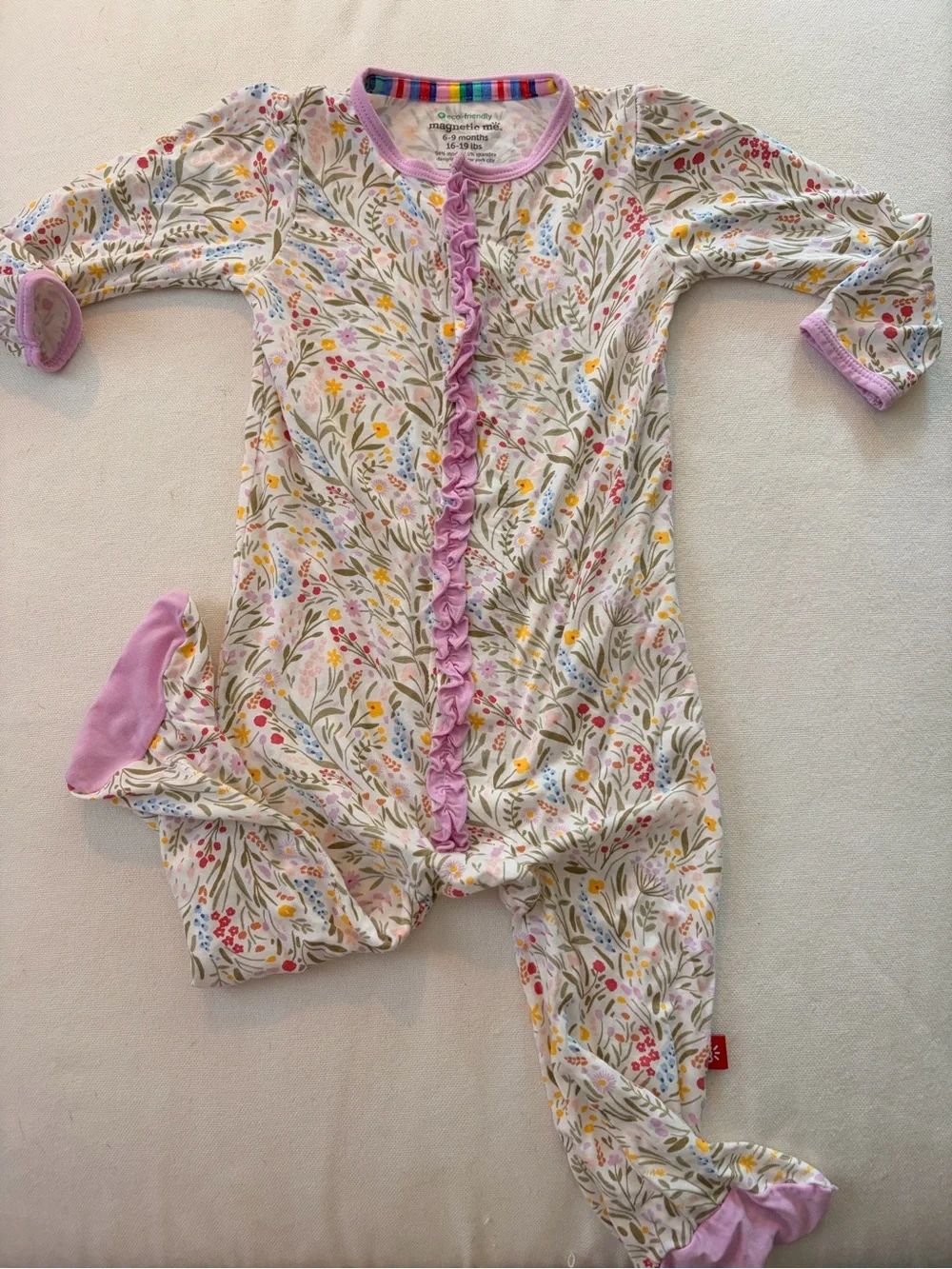 Magnetic Me floral pajamas 9m